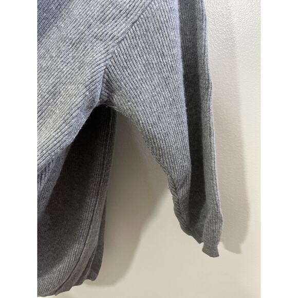 Scandi Minimalist Angora Cashmere Blend Duster Cardigan XL Quiet Luxury Preppy - Picture 10 of 13